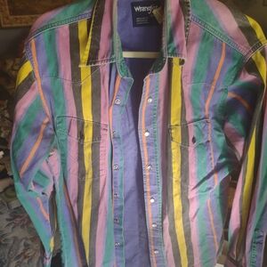Wrangler Vibrant Striped Men's Shirt